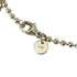 Ball Chain Oval Tag Pendant Necklace Sterling Silver