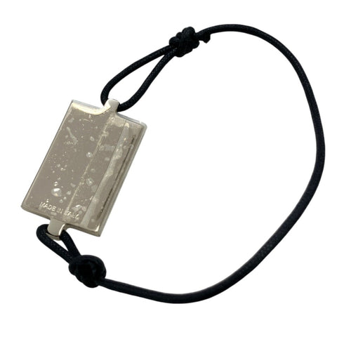 Collezione Plate Cord Bracelet Sterling Silver