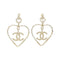 Earrings Gold-Tone Metal