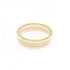 Vendome Louis Cartier Band Ring 18K Tricolor Gold