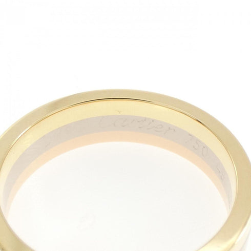 Vendome Louis Cartier Band Ring 18K Tricolor Gold