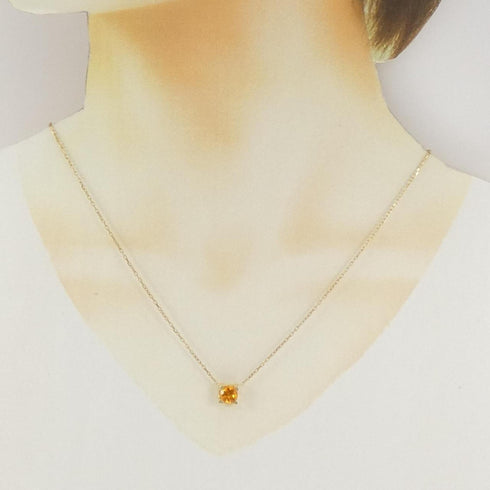 C de Cartier Pendant Necklace 18K Yellow Gold