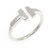 T Wire Ring 18K White Gold
