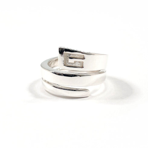 Spiral Snake Ring Sterling Silver