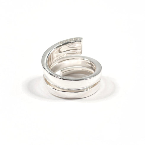 Spiral Snake Ring Sterling Silver