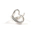 Open Heart Ring Sterling Silver