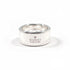 Diagonal Interlocking G Ring Sterling Silver