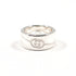 Diagonal Interlocking G Ring Sterling Silver