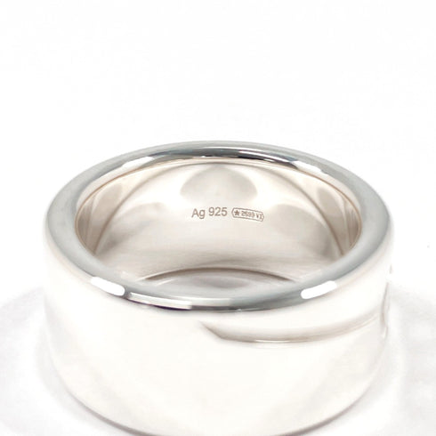 Diagonal Interlocking G Ring Sterling Silver