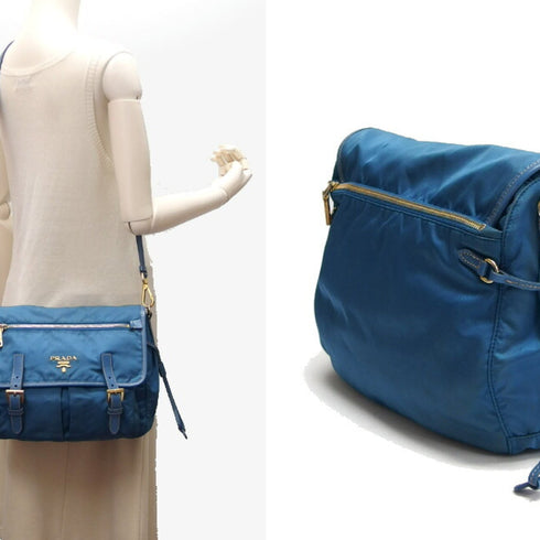 Zip Buckle Messenger Bag Tessuto Medium