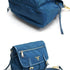 Zip Buckle Messenger Bag Tessuto Medium