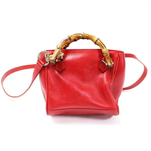 Bamboo Shopper Tote Leather Mini