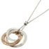 Interlocking Pendant Necklace Sterling Silver