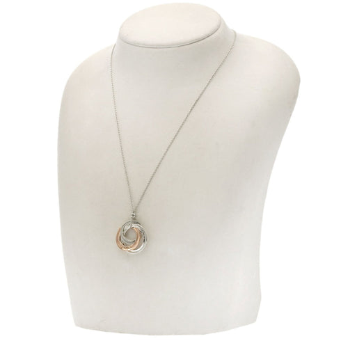 Interlocking Pendant Necklace Sterling Silver