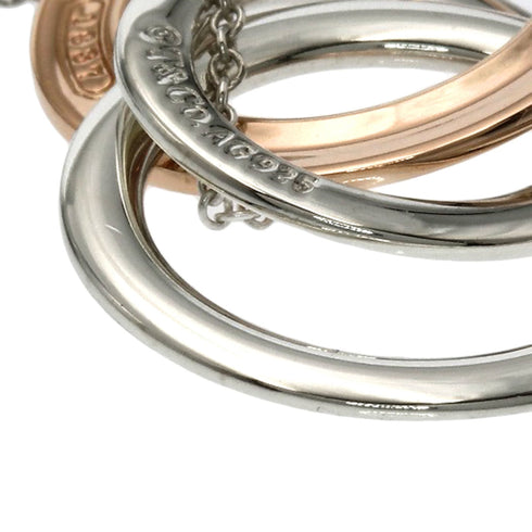 Interlocking Pendant Necklace Sterling Silver