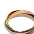 Vendome Louis Cartier Band Ring 18K Tricolor Gold