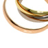 Vendome Louis Cartier Band Ring 18K Tricolor Gold