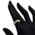 Vendome Louis Cartier Band Ring 18K Tricolor Gold
