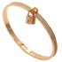 Lockit Half Pave Bracelet 18K Rose Gold with Diamond