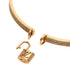 Lockit Half Pave Bracelet 18K Rose Gold with Diamond