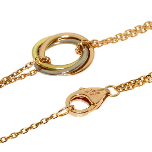 Trinity Pendant Necklace 18K Tricolor Gold