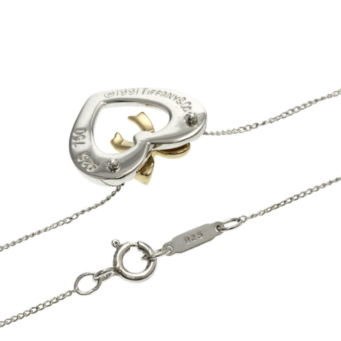 Pendant Necklace Sterling Silver and 18K Yellow Gold
