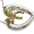 Pendant Necklace Sterling Silver and 18K Yellow Gold