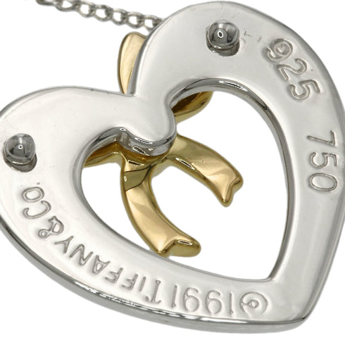 Pendant Necklace Sterling Silver and 18K Yellow Gold