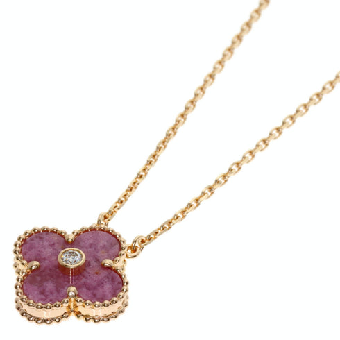 Vintage Alhambra Pendant Necklace 18K Rose Gold