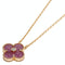 Vintage Alhambra Pendant Necklace 18K Rose Gold