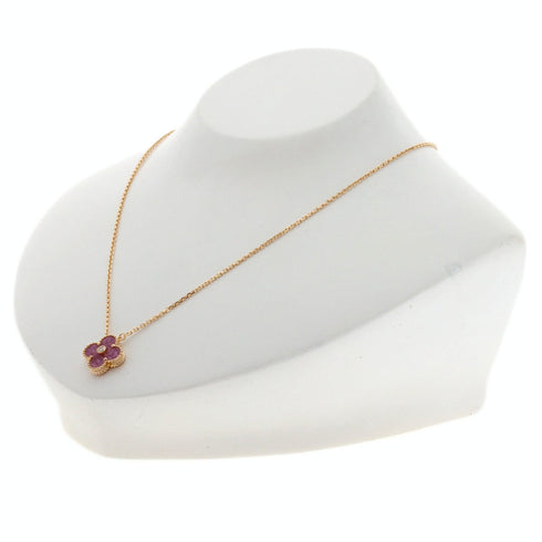 Vintage Alhambra Pendant Necklace 18K Rose Gold