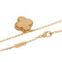 Vintage Alhambra Pendant Necklace 18K Rose Gold and Onyx
