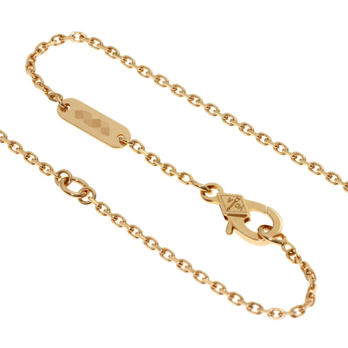 Vintage Alhambra Pendant Necklace 18K Rose Gold and Onyx