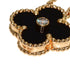 Vintage Alhambra Pendant Necklace 18K Rose Gold and Onyx