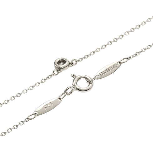 Elsa Peretti Diamonds By The Yard Pendant Necklace Sterling Silver and Diamond