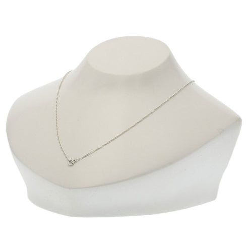 Elsa Peretti Diamonds By The Yard Pendant Necklace Sterling Silver and Diamond