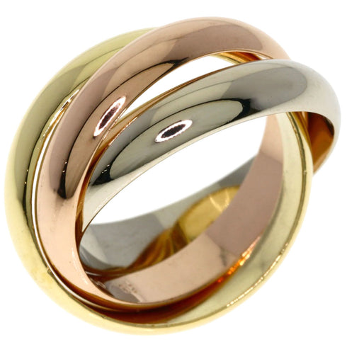Vendome Louis Cartier Band Ring 18K Tricolor Gold