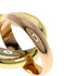 Vendome Louis Cartier Band Ring 18K Tricolor Gold