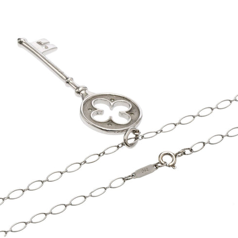 Pendant Necklace 18K White Gold With Diamond