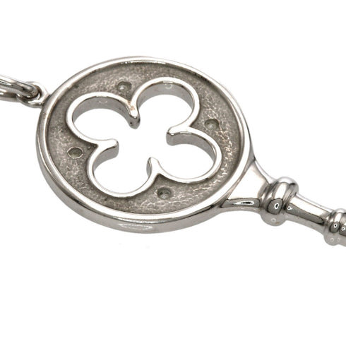 Pendant Necklace 18K White Gold With Diamond