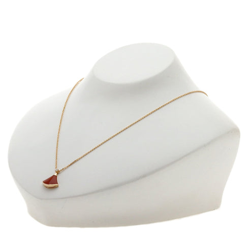 Diva Dream Pendant Necklace 18K Rose Gold with Carnelian and Diamond