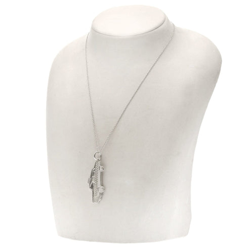 Vintage Pendant Necklace Sterling Silver