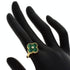 Vintage Alhambra Ring 18K Yellow Gold and Malachite