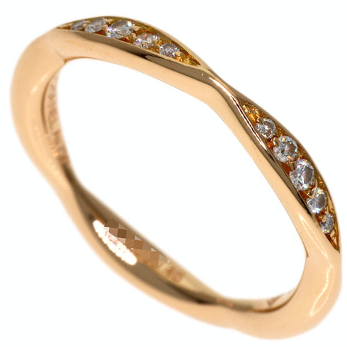 Camellia Half Diamond Ring 18K Rose Gold with Diamond