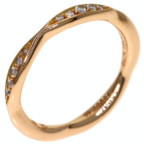 Camellia Half Diamond Ring 18K Rose Gold with Diamond