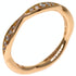 Camellia Half Diamond Ring 18K Rose Gold with Diamond