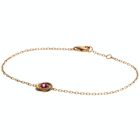 Trinity Bracelet 18K Tricolor Gold