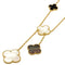 Alhambra Pendant Necklace 18K Yellow Gold and Onyx