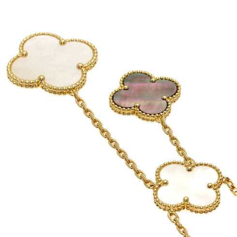 Alhambra Pendant Necklace 18K Yellow Gold and Onyx