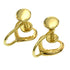 Open Heart Earrings 18K Yellow Gold 9.9mm 18K Yellow Gold